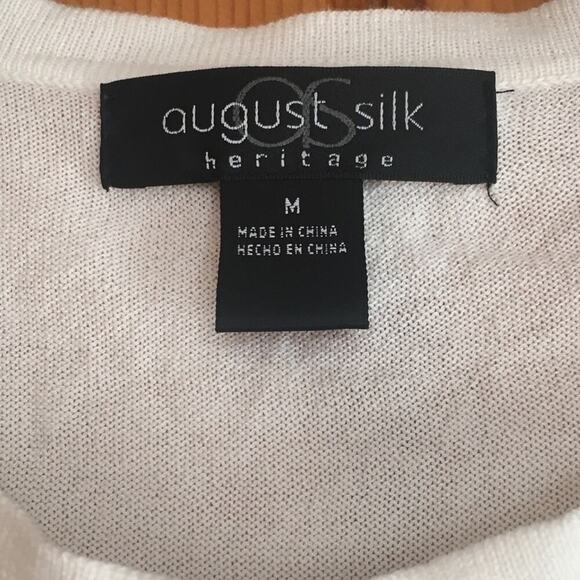August Silk Heritage Off White Button Up Cardigan - Picture 4 of 5